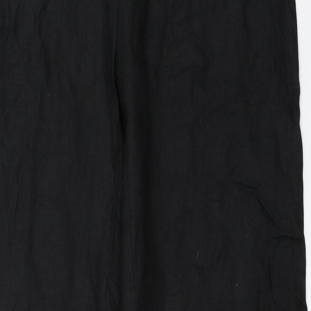 H&M Womens Black   Trousers  Size 42 L33 in