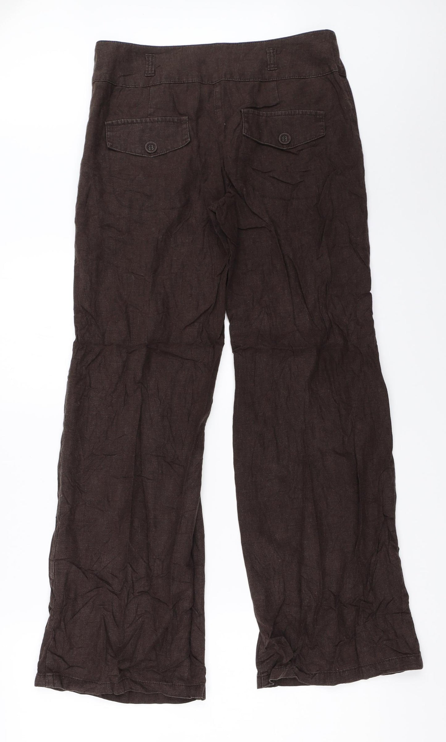NEXT Womens Brown   Trousers  Size 8 L30 in