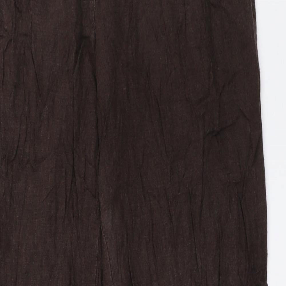 NEXT Womens Brown   Trousers  Size 8 L30 in
