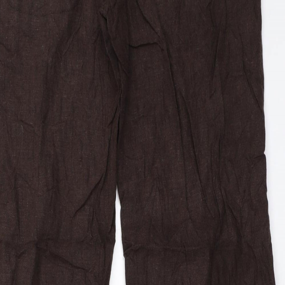 NEXT Womens Brown   Trousers  Size 8 L30 in