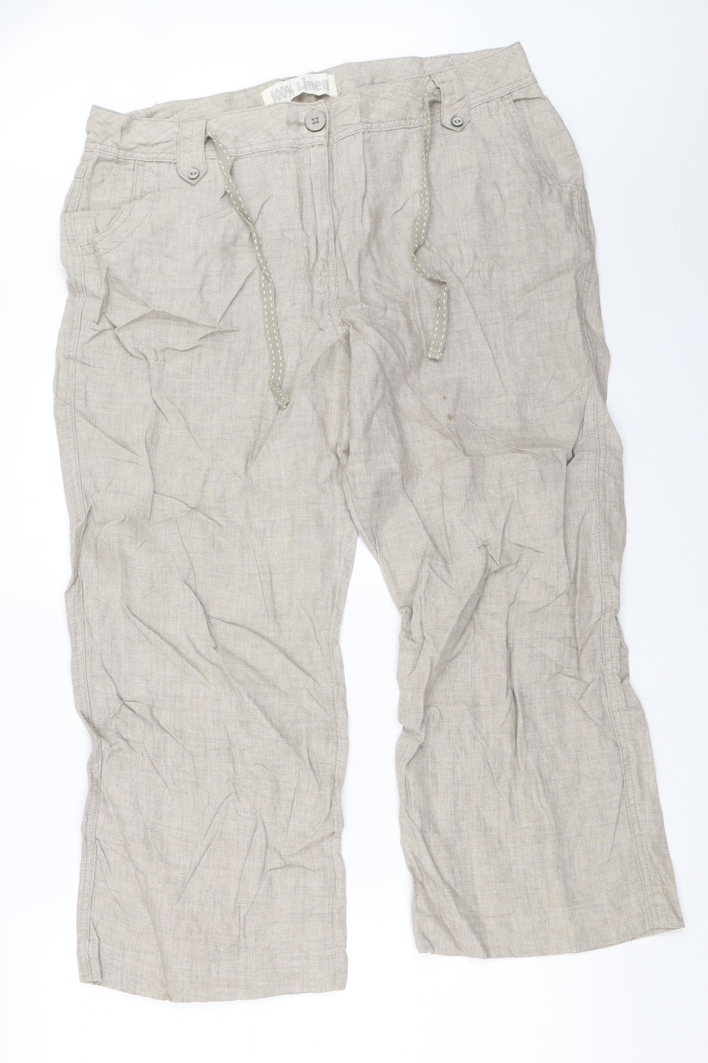 George Womens Beige   Trousers  Size 16 L26 in