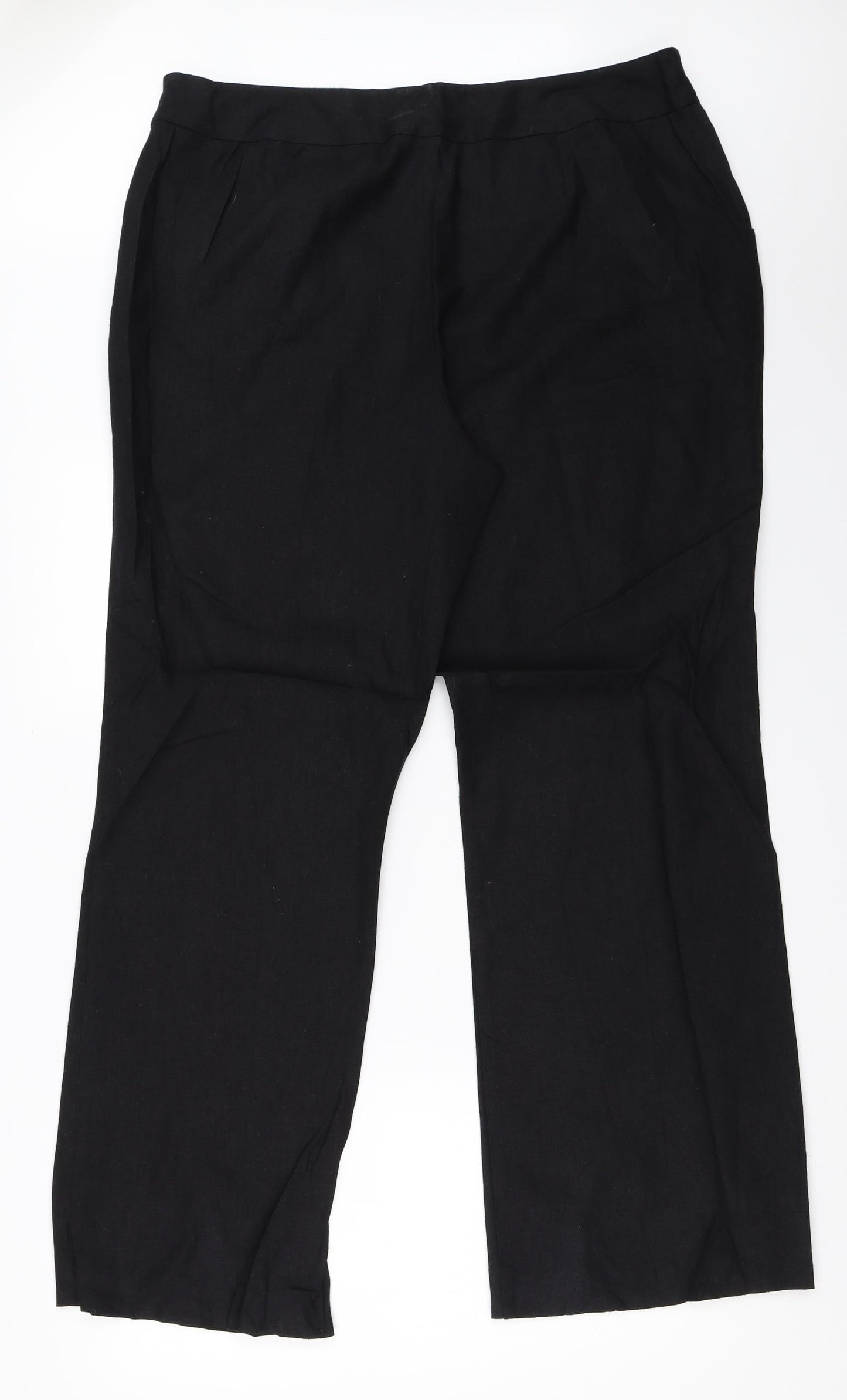 Papaya Womens Black   Trousers  Size 18 L31 in