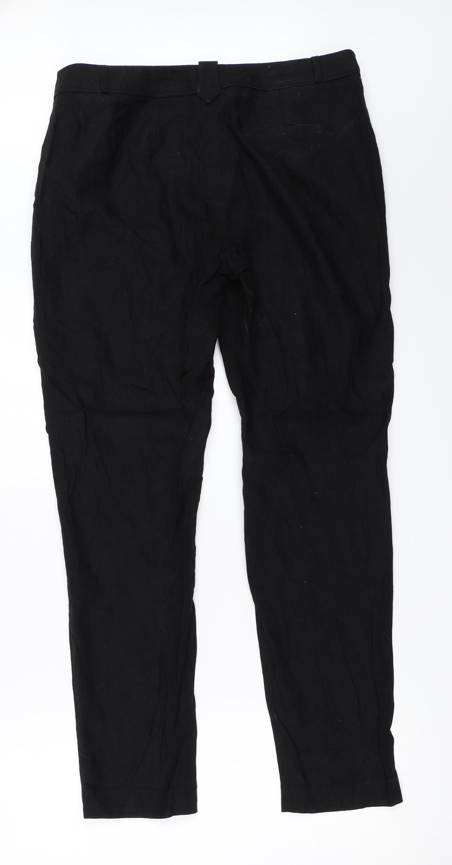 George Womens Black   Trousers  Size 10 L30 in