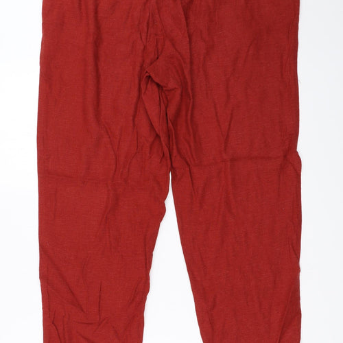 Papaya Womens Red   Trousers  Size 12 L29 in