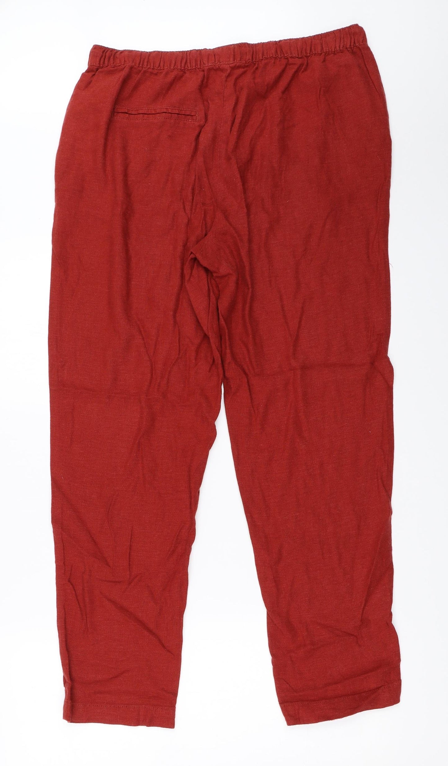 Papaya Womens Red   Trousers  Size 12 L29 in