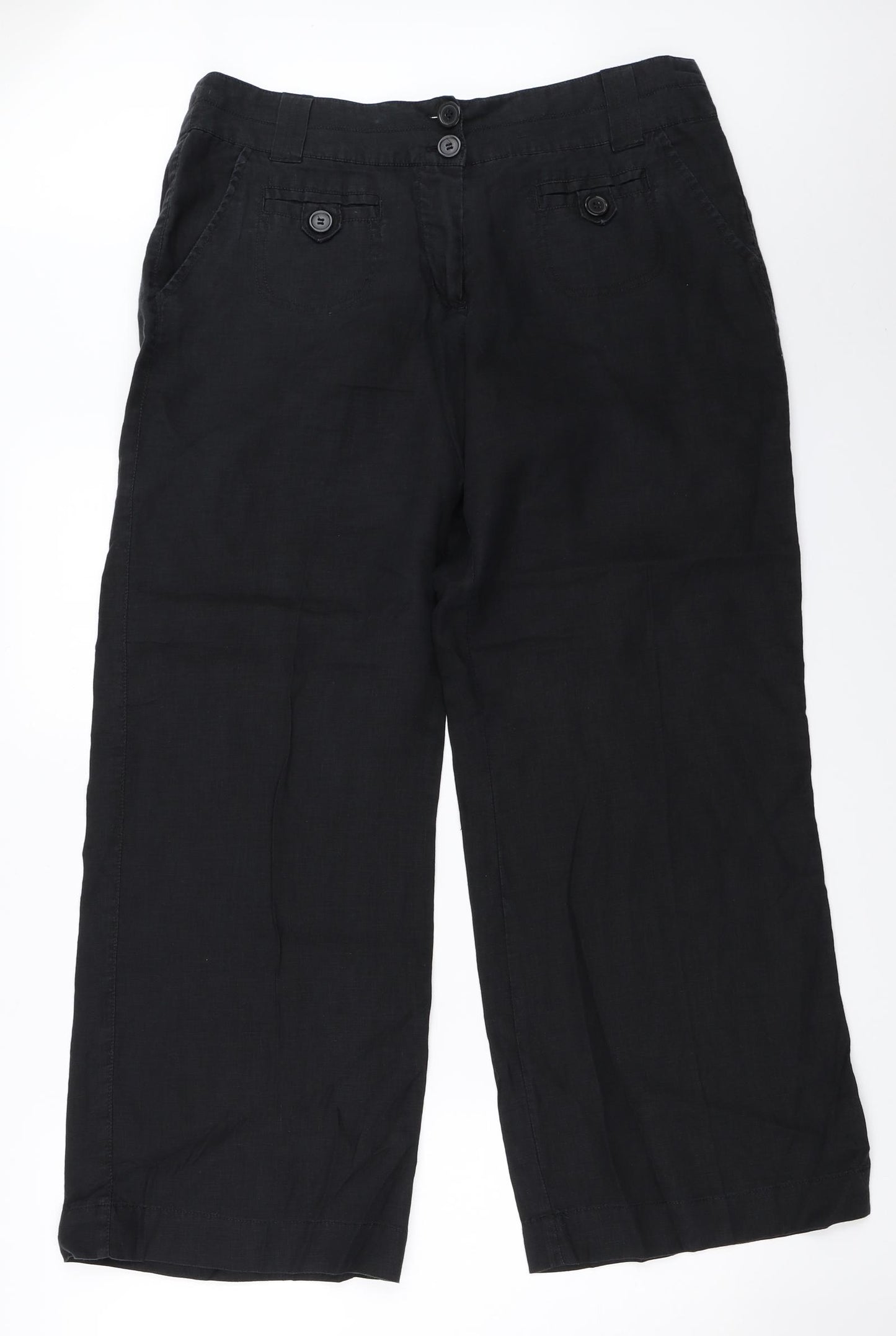 BHS Womens Black   Trousers  Size 14 L29 in
