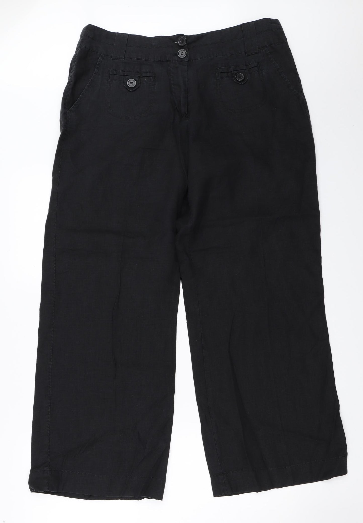 BHS Womens Black   Trousers  Size 14 L29 in