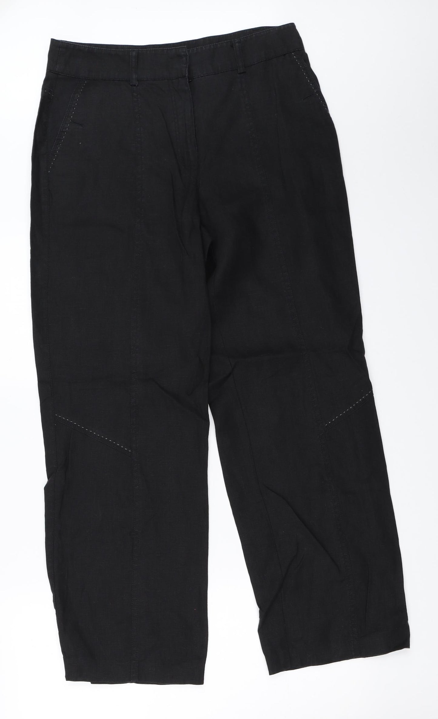 Steilmann Womens Black   Trousers  Size 12 L29 in