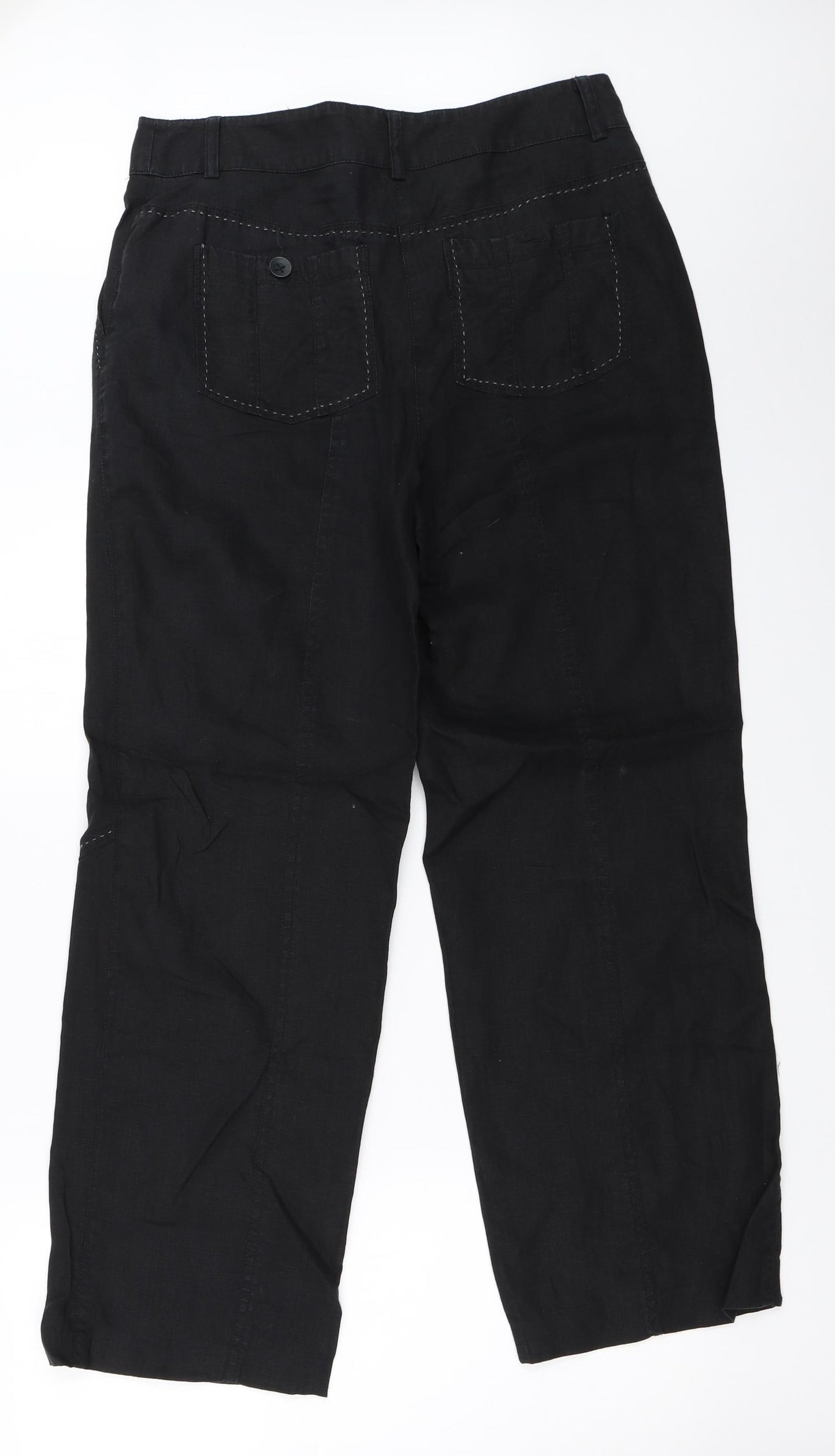 Steilmann Womens Black   Trousers  Size 12 L29 in
