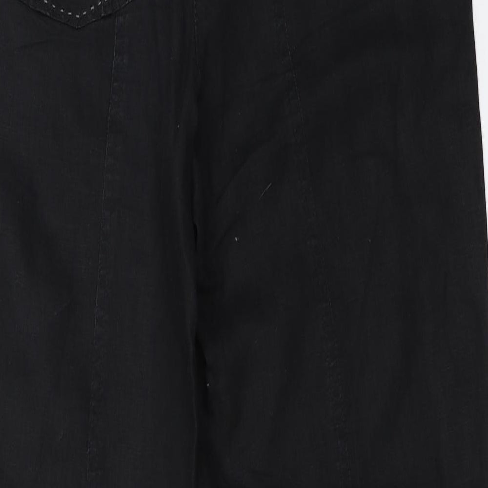 Steilmann Womens Black   Trousers  Size 12 L29 in