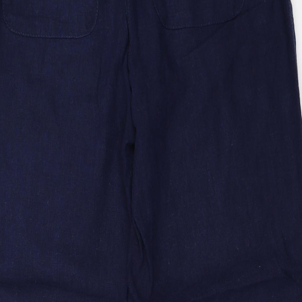 M&Co Womens Blue   Trousers  Size 10 L25.5 in