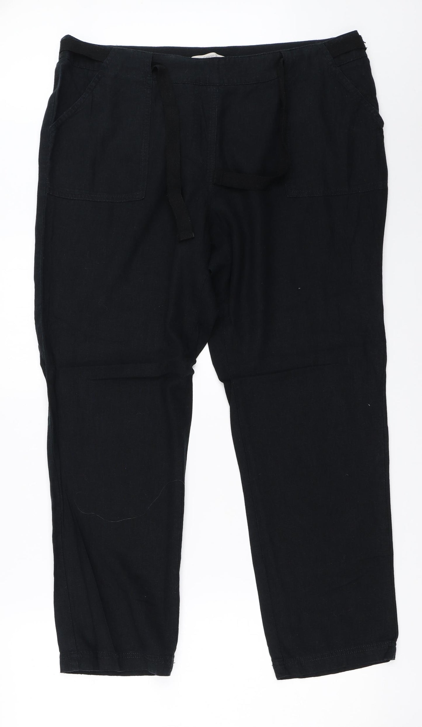George Womens Black   Trousers  Size 16 L27.5 in