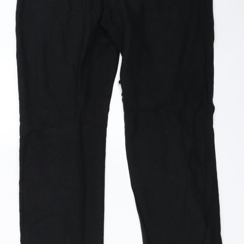 Papaya Womens Black   Trousers  Size 10 L31 in