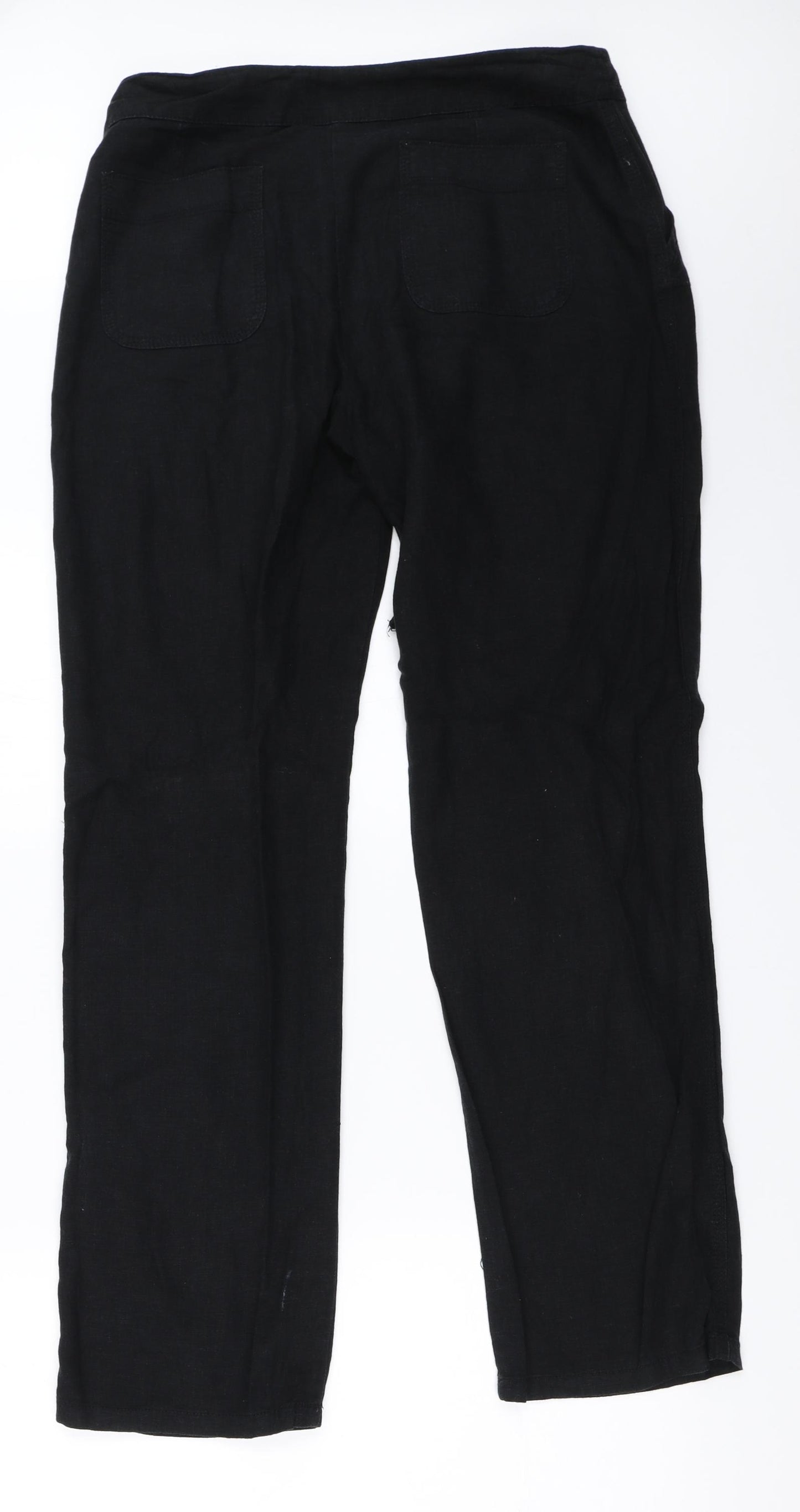 Papaya Womens Black   Trousers  Size 10 L31 in