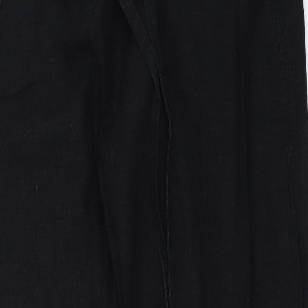 Papaya Womens Black   Trousers  Size 10 L31 in