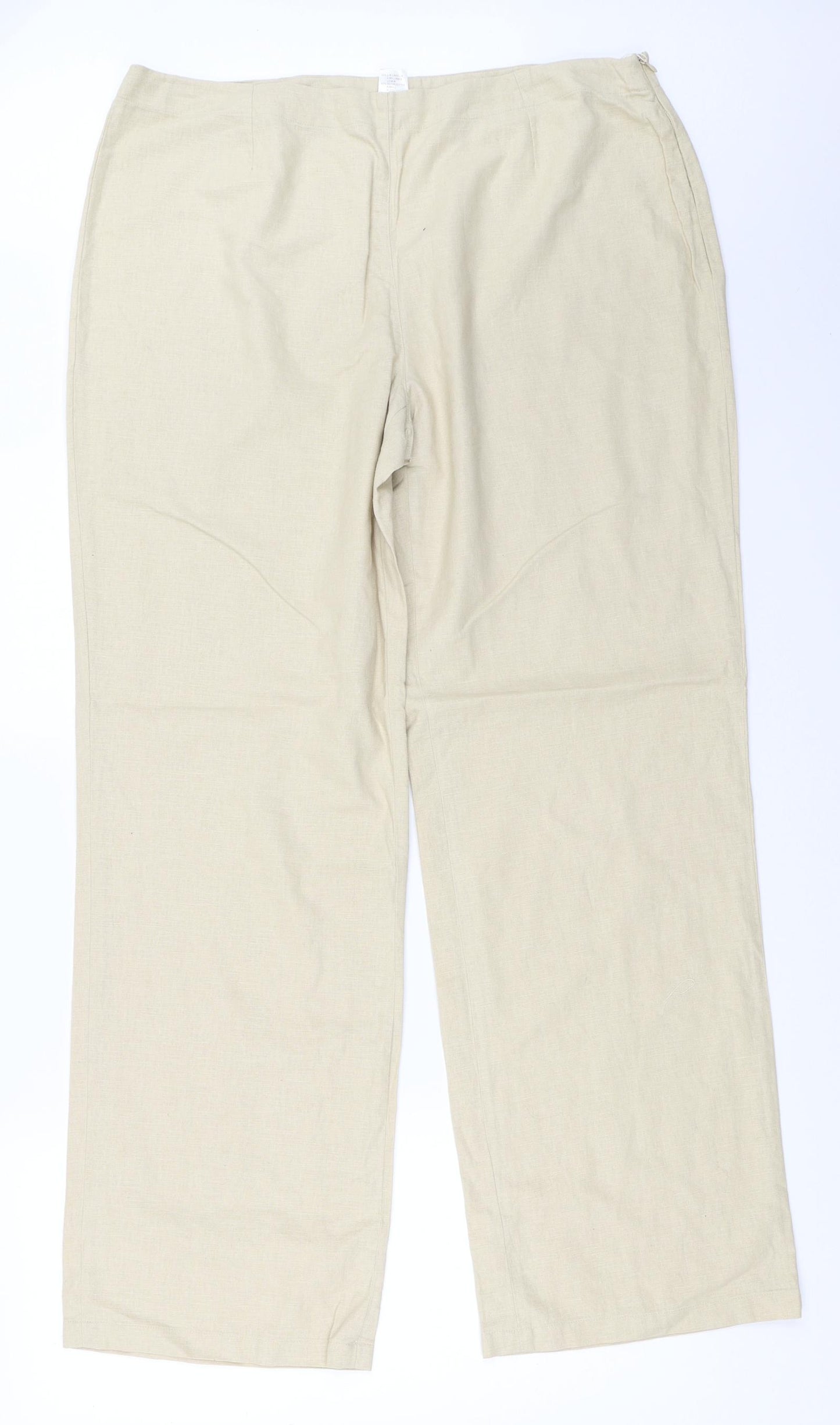 Preworn Womens Beige   Trousers  Size 20 L31.5 in