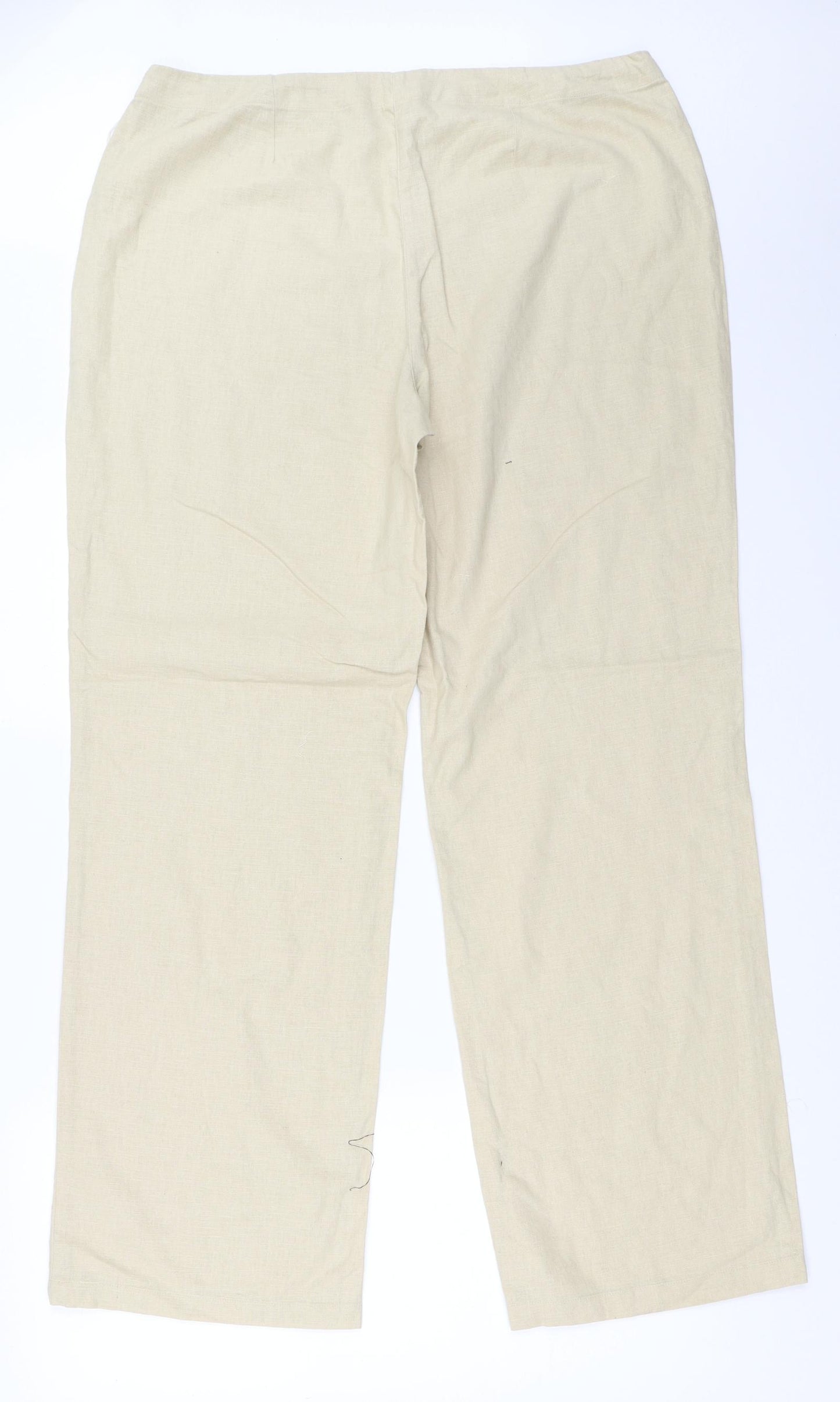 Preworn Womens Beige   Trousers  Size 20 L31.5 in