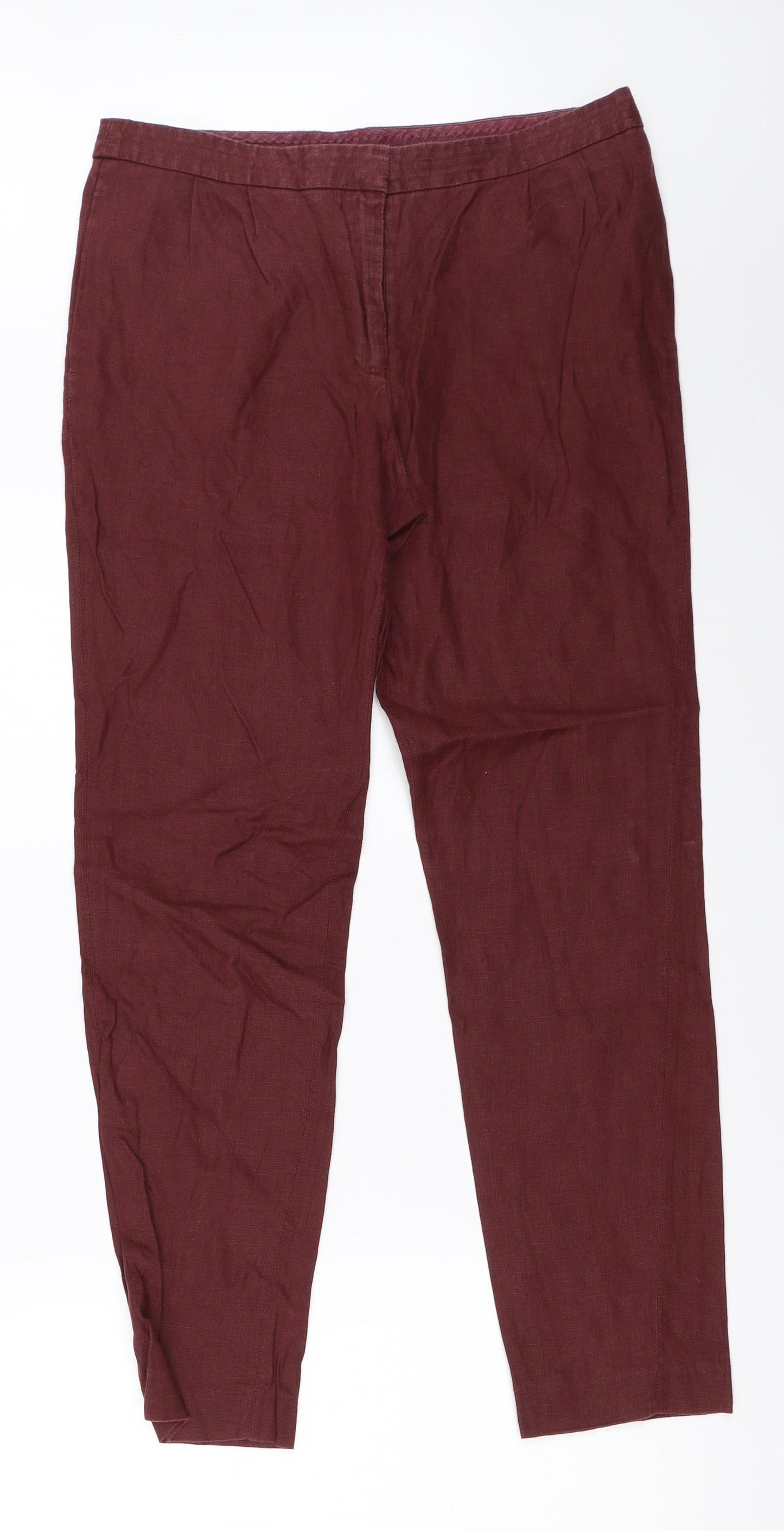 NEXT Womens Red   Trousers  Size 10 L29 in