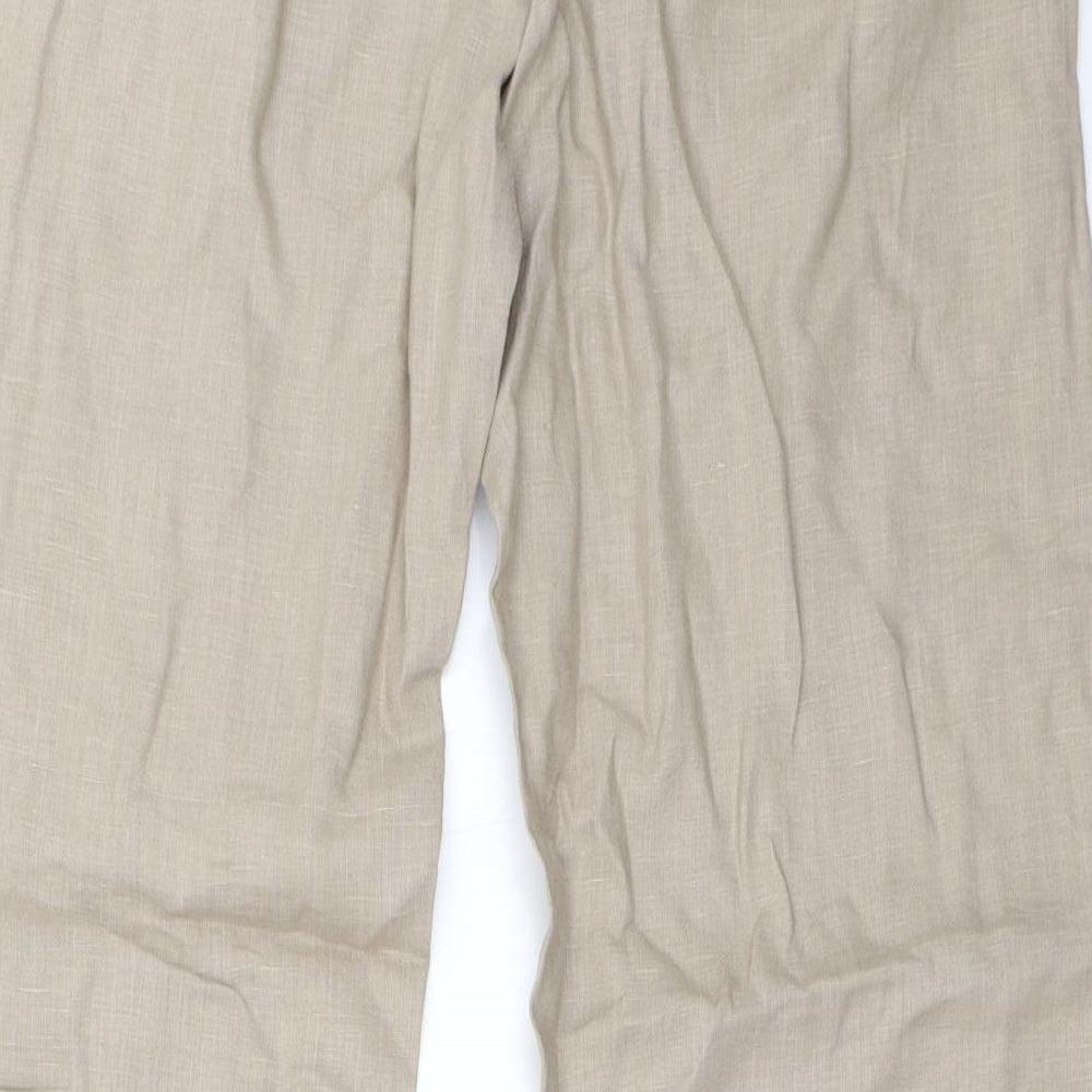 Great Plains Womens Beige   Trousers  Size 12 L29.5 in