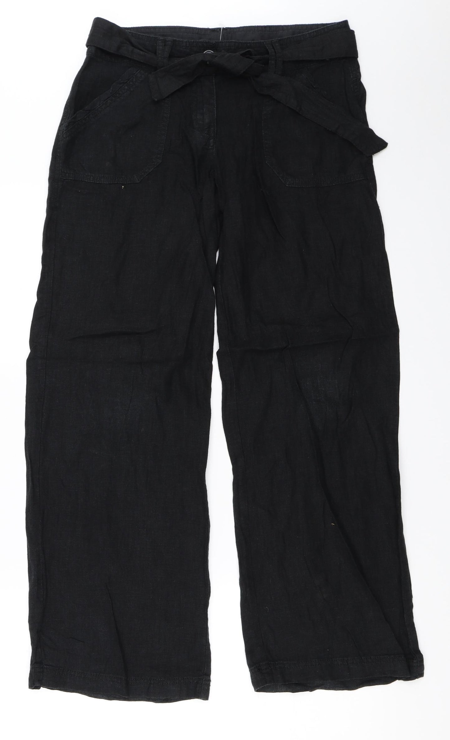 NEXT Womens Black   Trousers  Size 8 L29.5 in