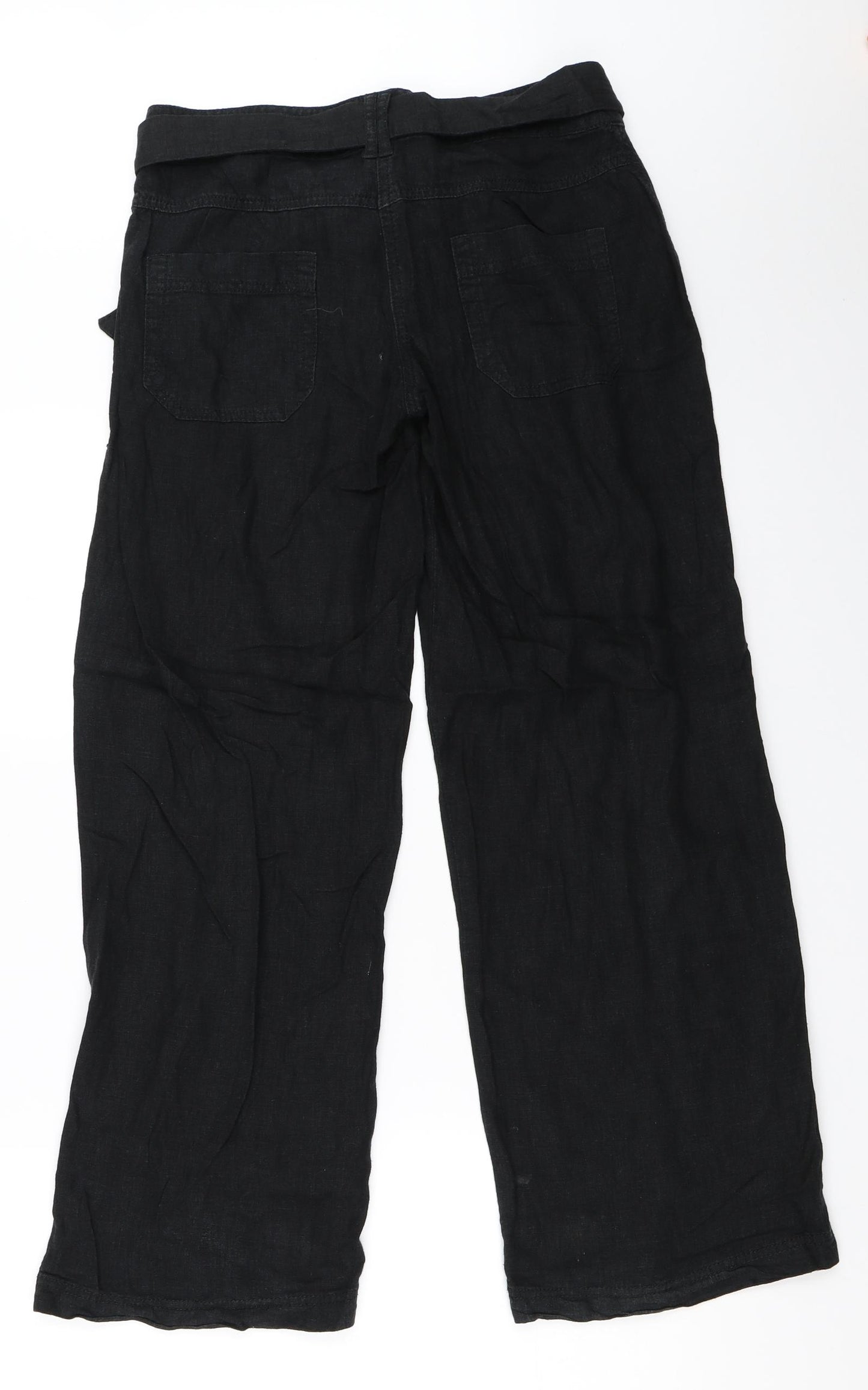 NEXT Womens Black   Trousers  Size 8 L29.5 in