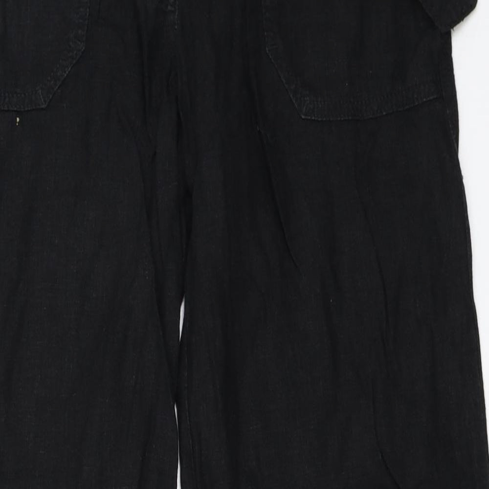 NEXT Womens Black   Trousers  Size 8 L29.5 in
