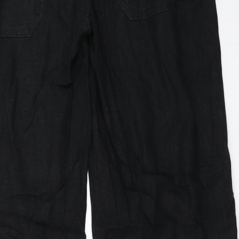 NEXT Womens Black   Trousers  Size 8 L29.5 in