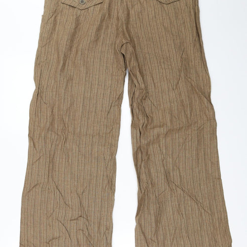 NEXT Womens Brown   Trousers  Size 14 L30 in