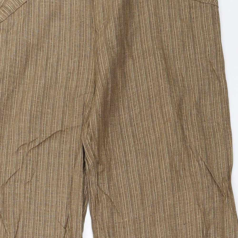 NEXT Womens Brown   Trousers  Size 14 L30 in