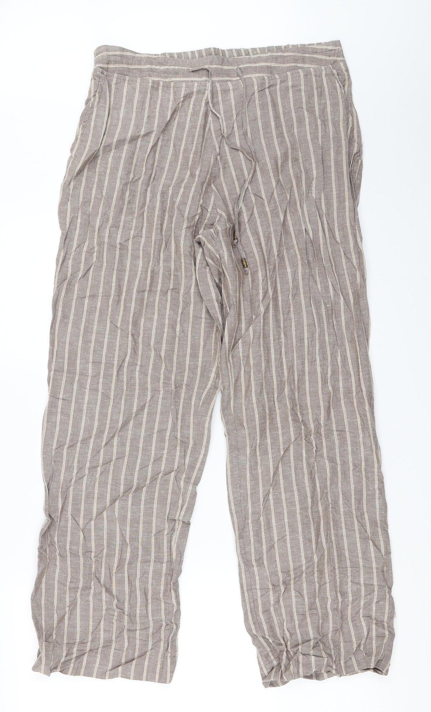 LabelBe Womens Brown   Trousers  Size 14 L29 in