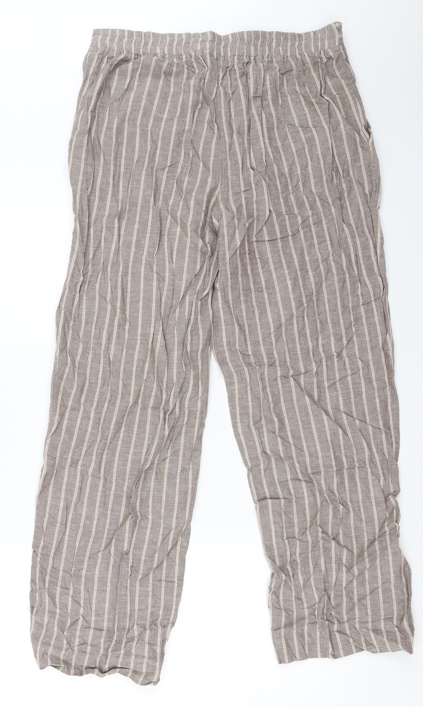 LabelBe Womens Brown   Trousers  Size 14 L29 in