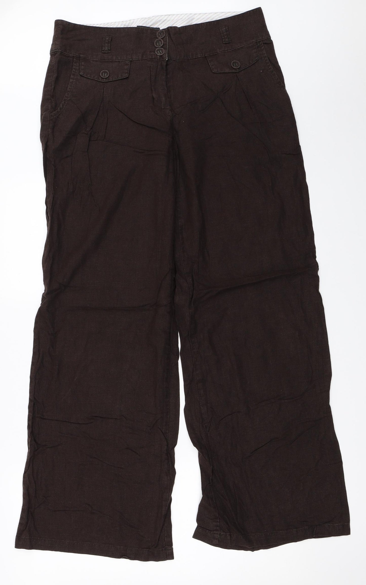 NEXT Womens Brown   Trousers  Size 12 L32 in