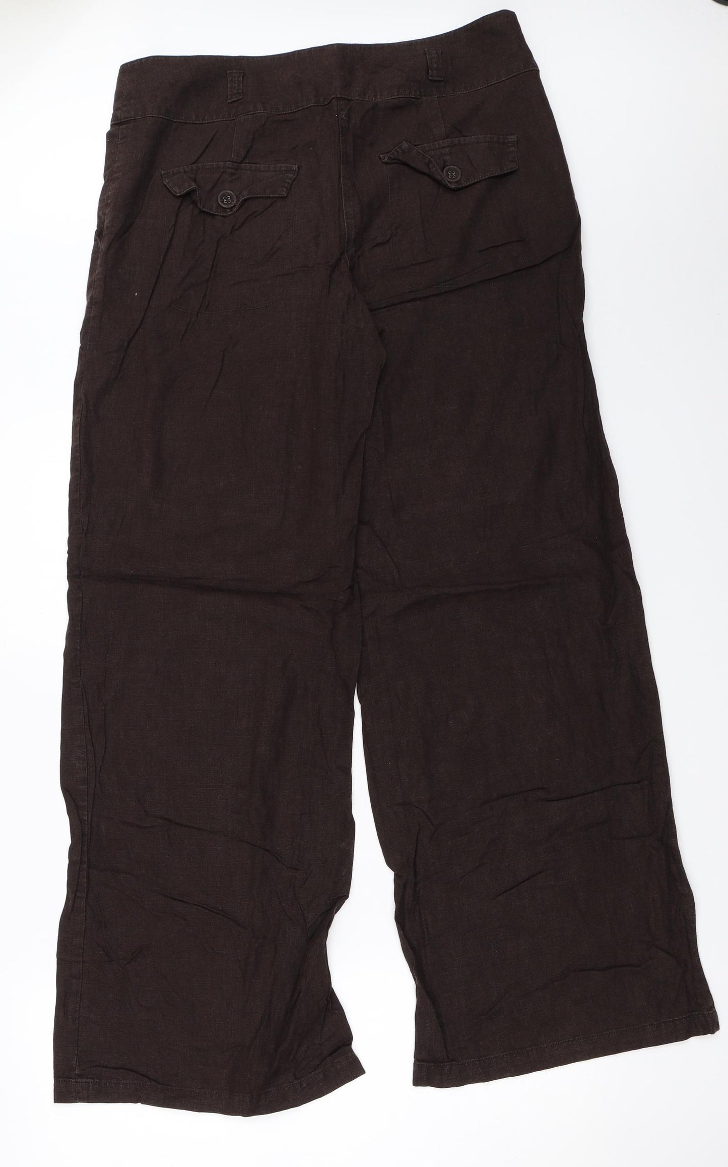 NEXT Womens Brown   Trousers  Size 12 L32 in