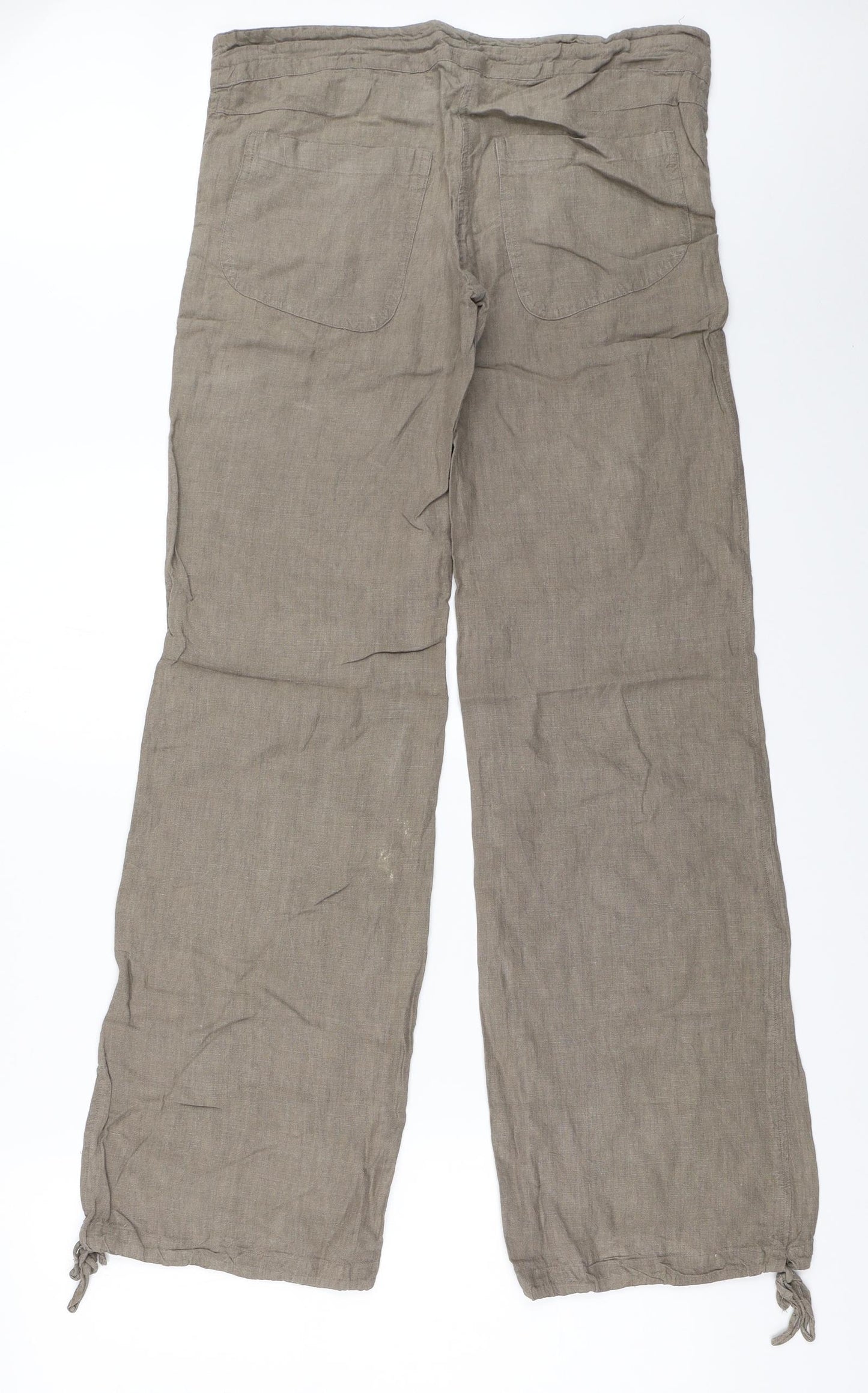 H&M Womens Green   Trousers  Size 34 L33 in