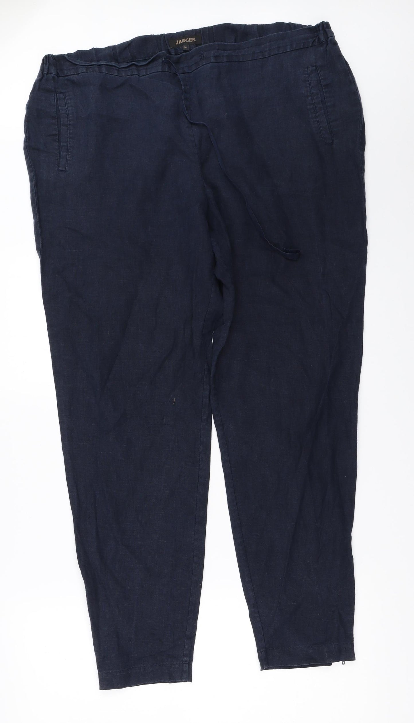 Jaeger Womens Blue   Trousers  Size 16 L29 in