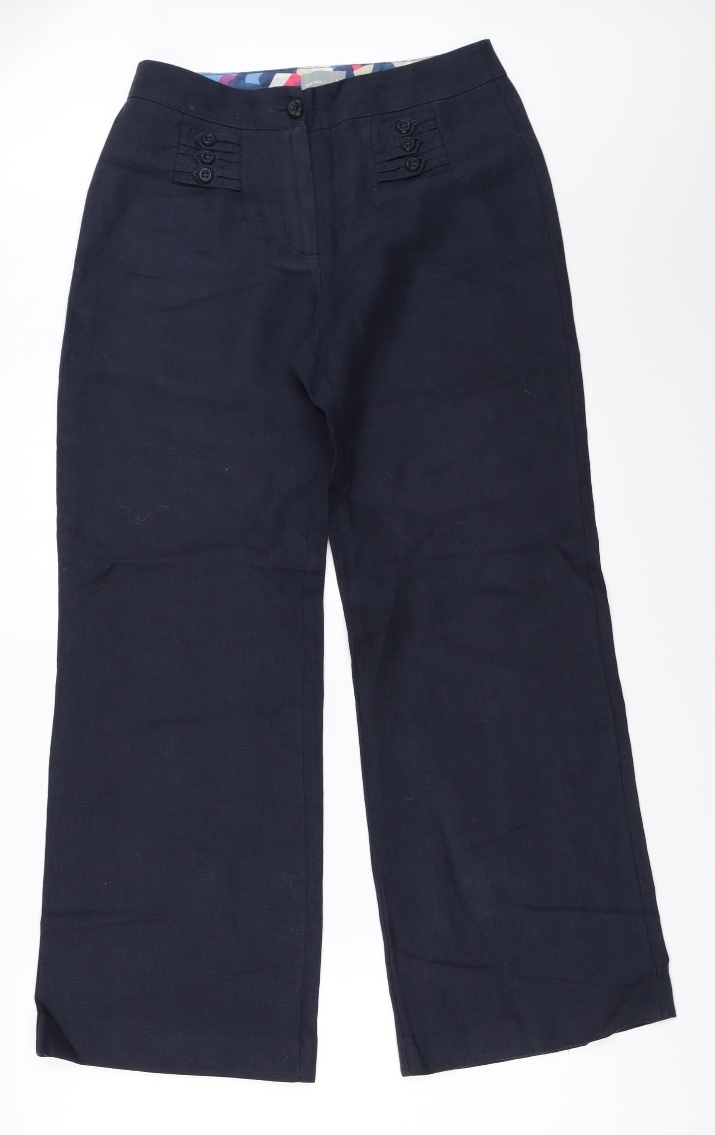 Per Una Womens Blue   Trousers  Size 8 L29 in