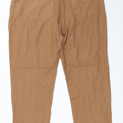 NEXT Womens Brown   Trousers  Size 14 L28 in