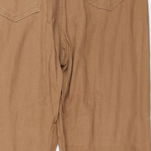 NEXT Womens Brown   Trousers  Size 14 L28 in