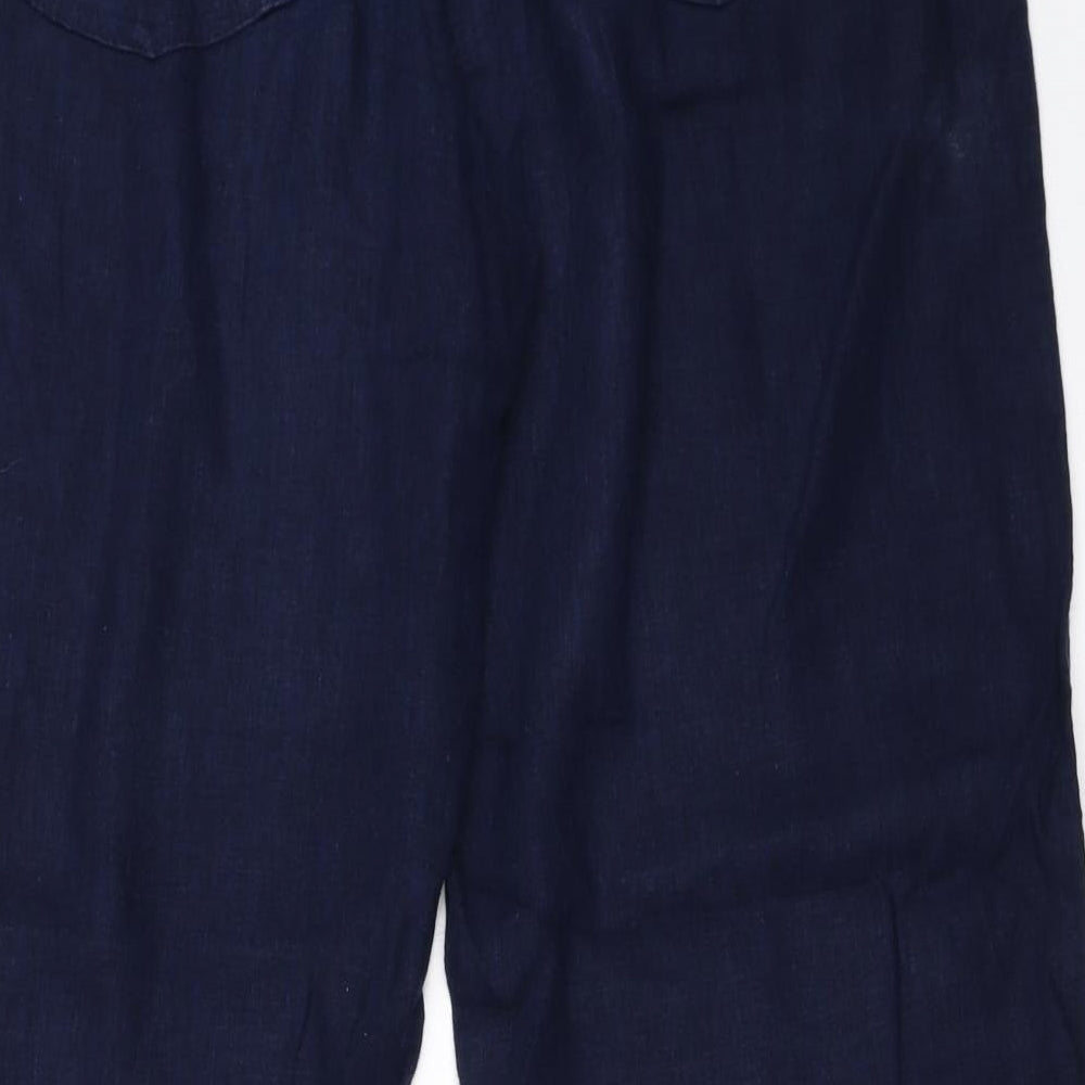 NEXT Womens Blue   Trousers  Size 14 L31 in