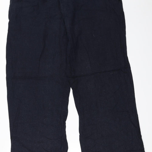 M&Co Womens Blue   Trousers  Size 20 L30 in