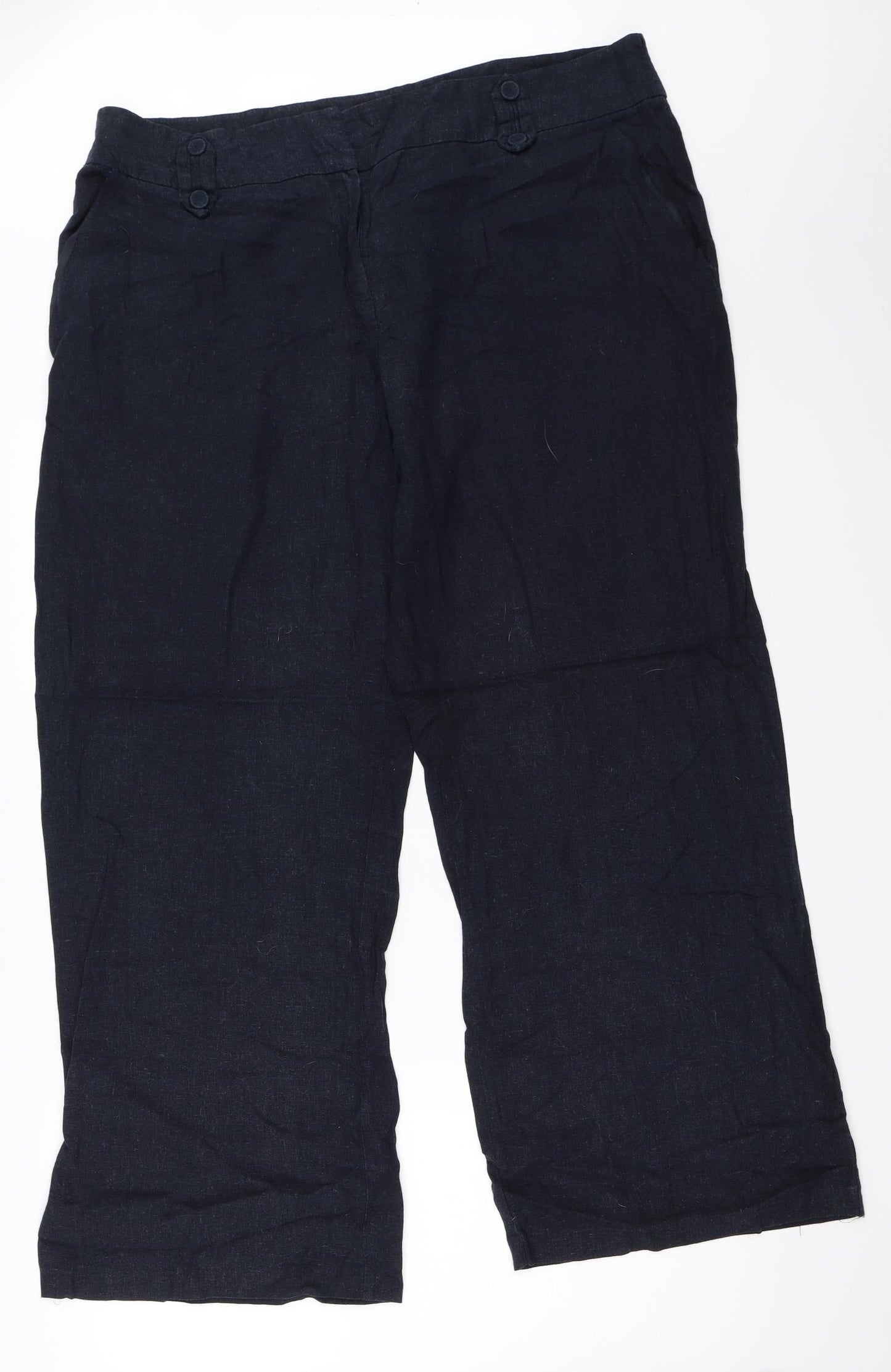M&Co Womens Blue   Trousers  Size 20 L30 in