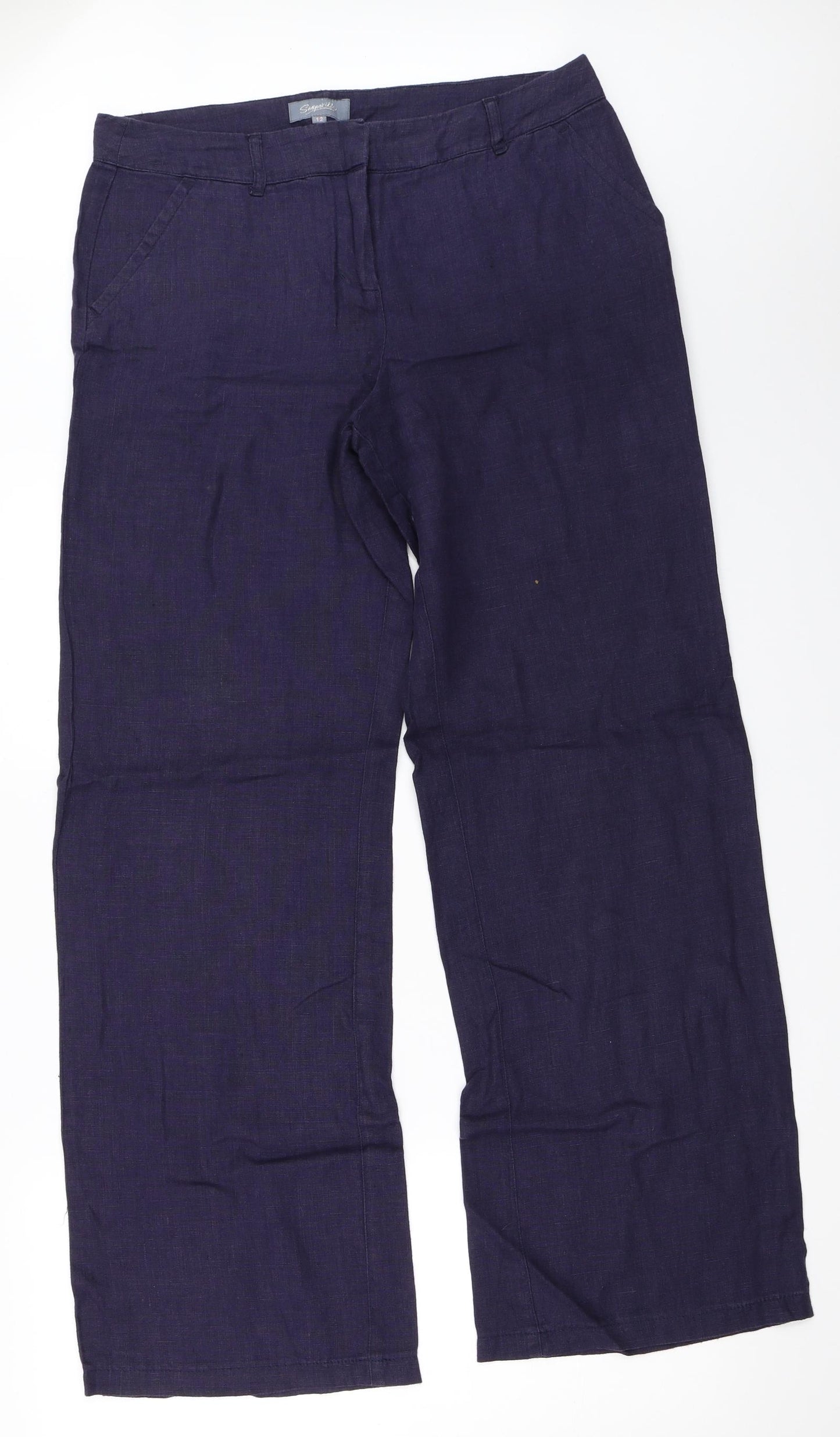 Sasperilla Womens Blue   Trousers  Size 12 L32 in