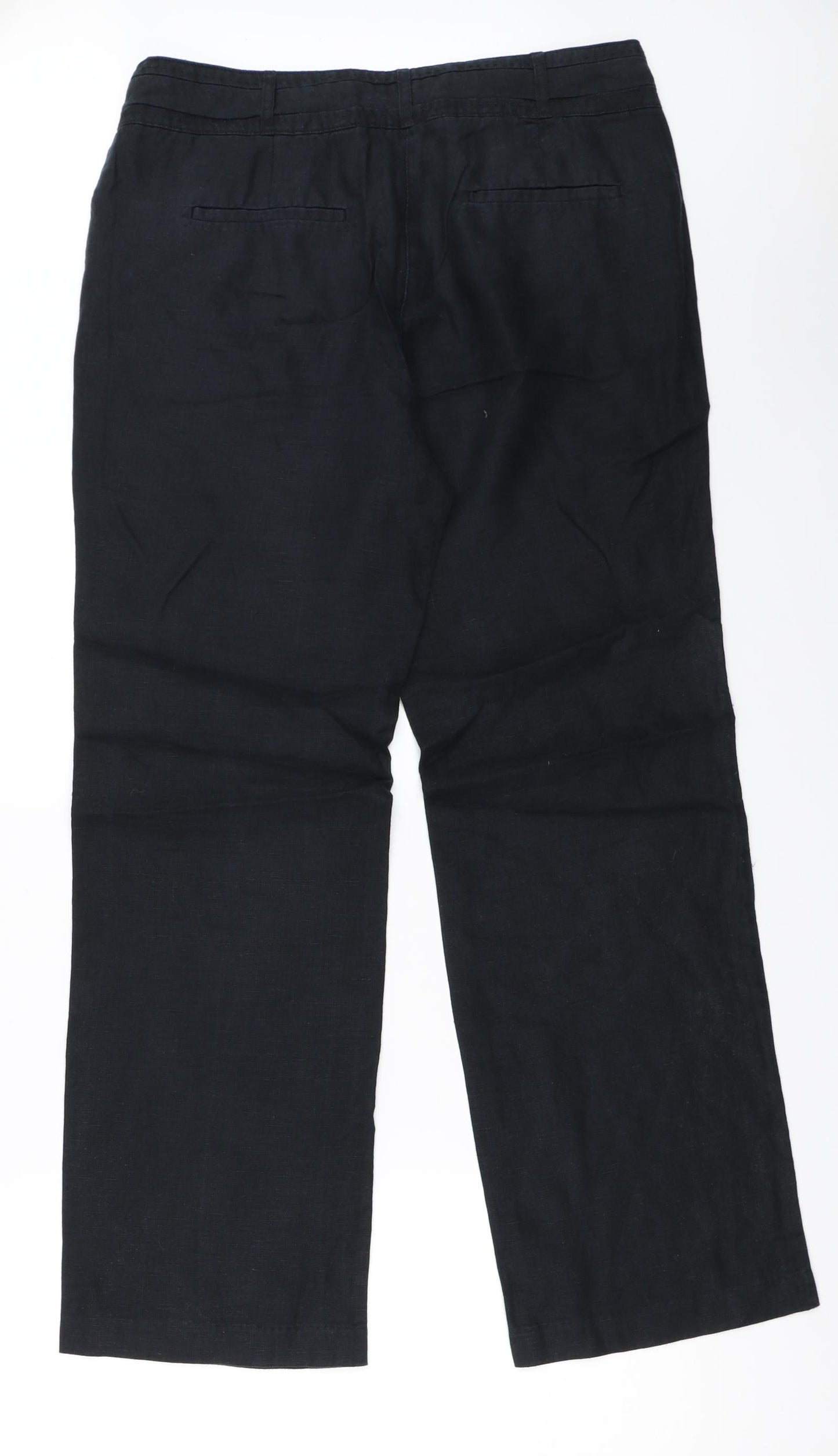 Monsoon Womens Black   Trousers  Size 12 L30.5 in