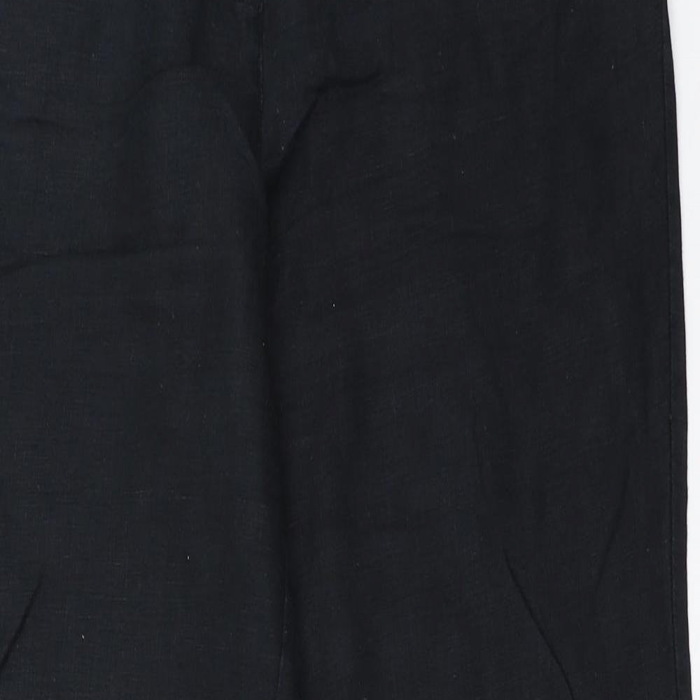 Monsoon Womens Black   Trousers  Size 12 L30.5 in