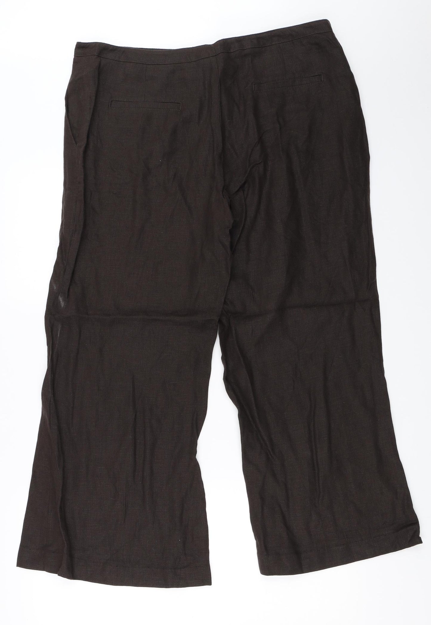 Marks and Spencer Womens Brown   Trousers  Size 16 L26.5 in
