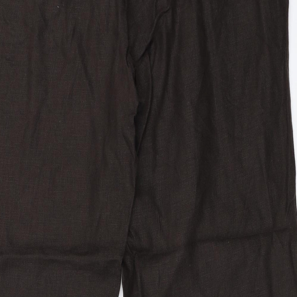Marks and Spencer Womens Brown   Trousers  Size 16 L26.5 in