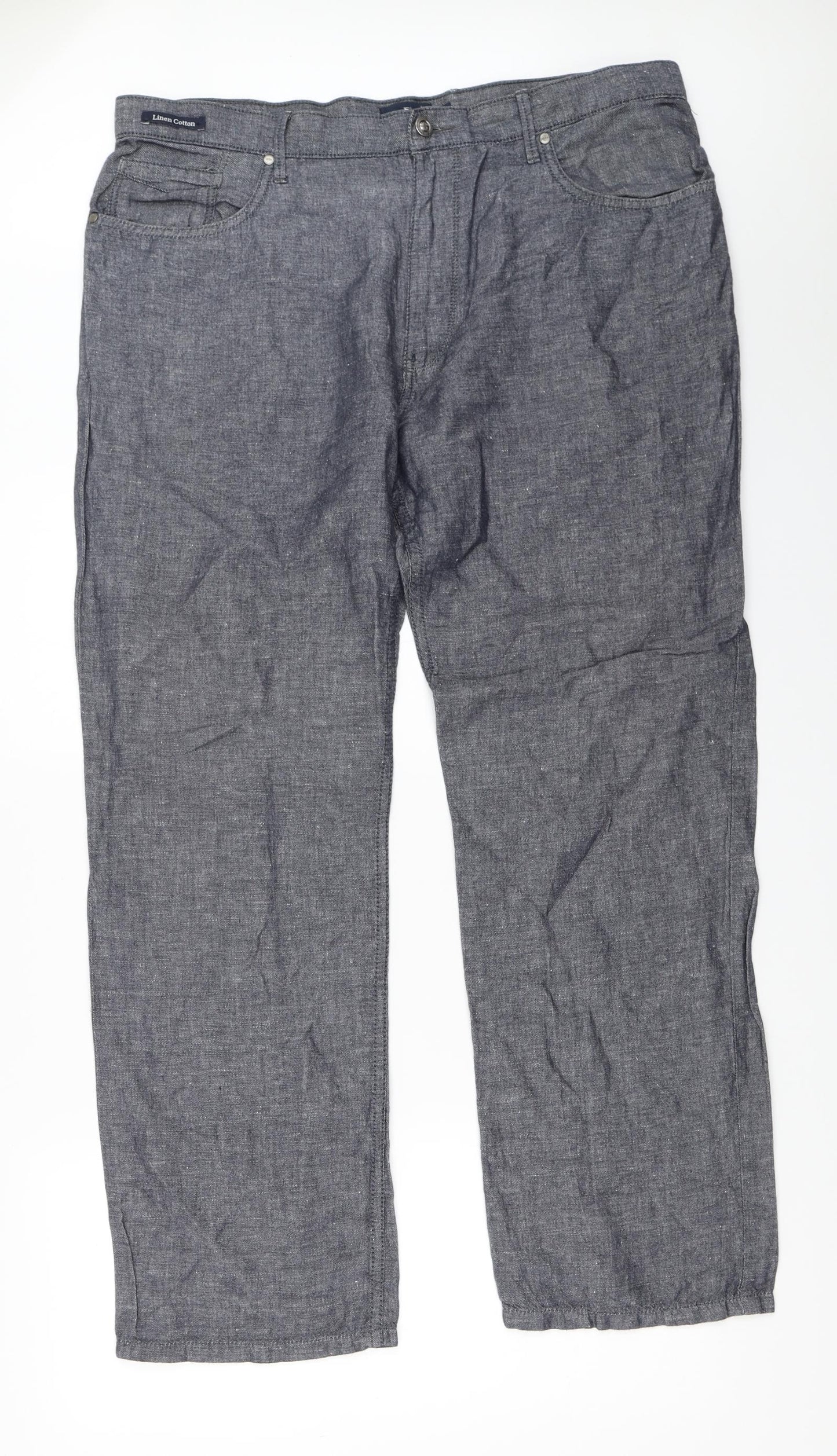 Blue Harbour Mens Blue   Trousers  Size 38 in L31 in