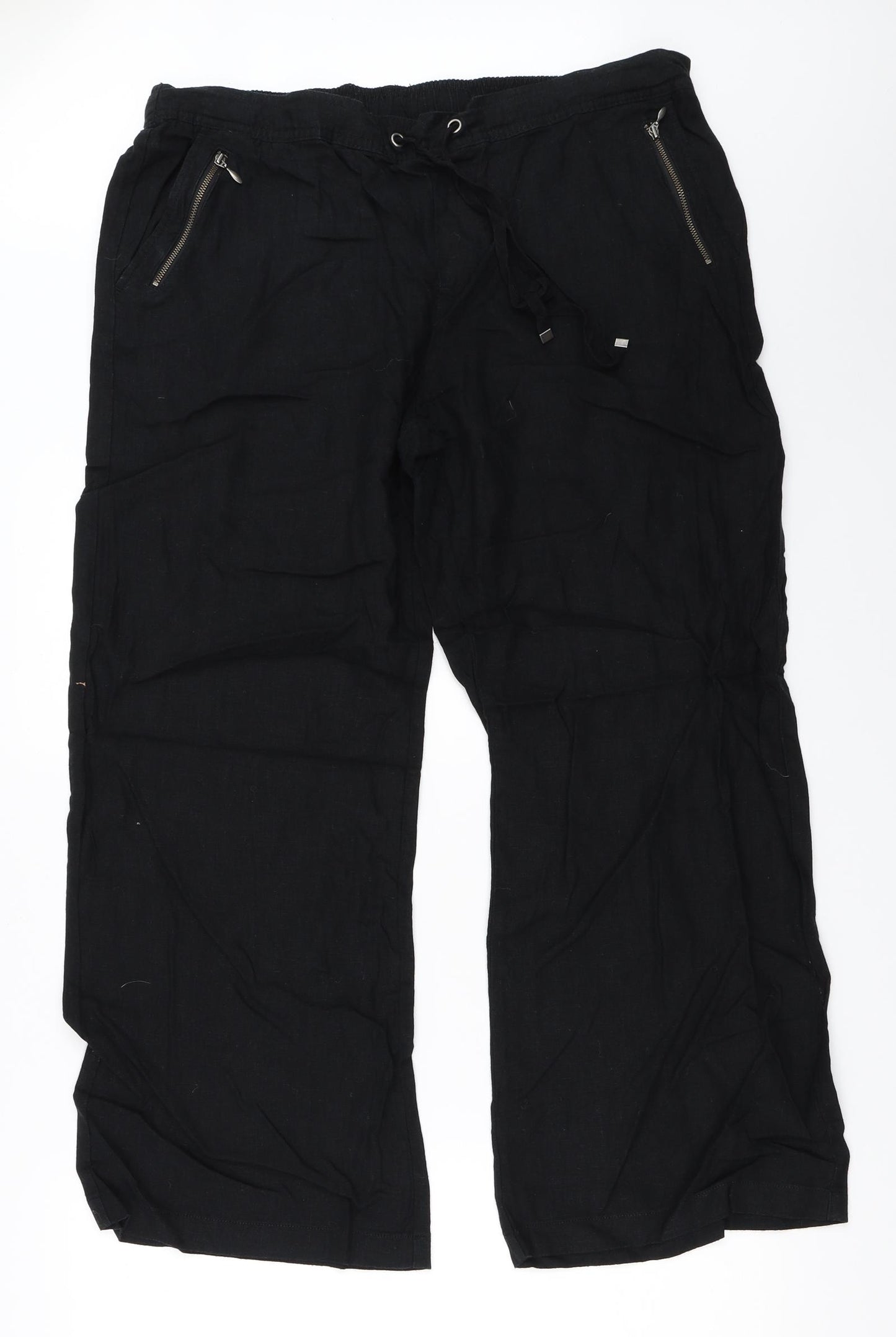 TU Womens Black   Trousers  Size 16 L28 in