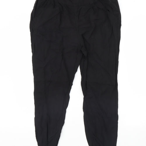 H&M Womens Black   Trousers  Size M L28 in