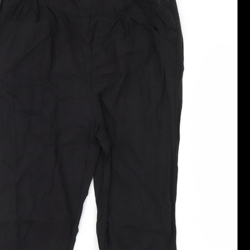 H&M Womens Black   Trousers  Size M L28 in